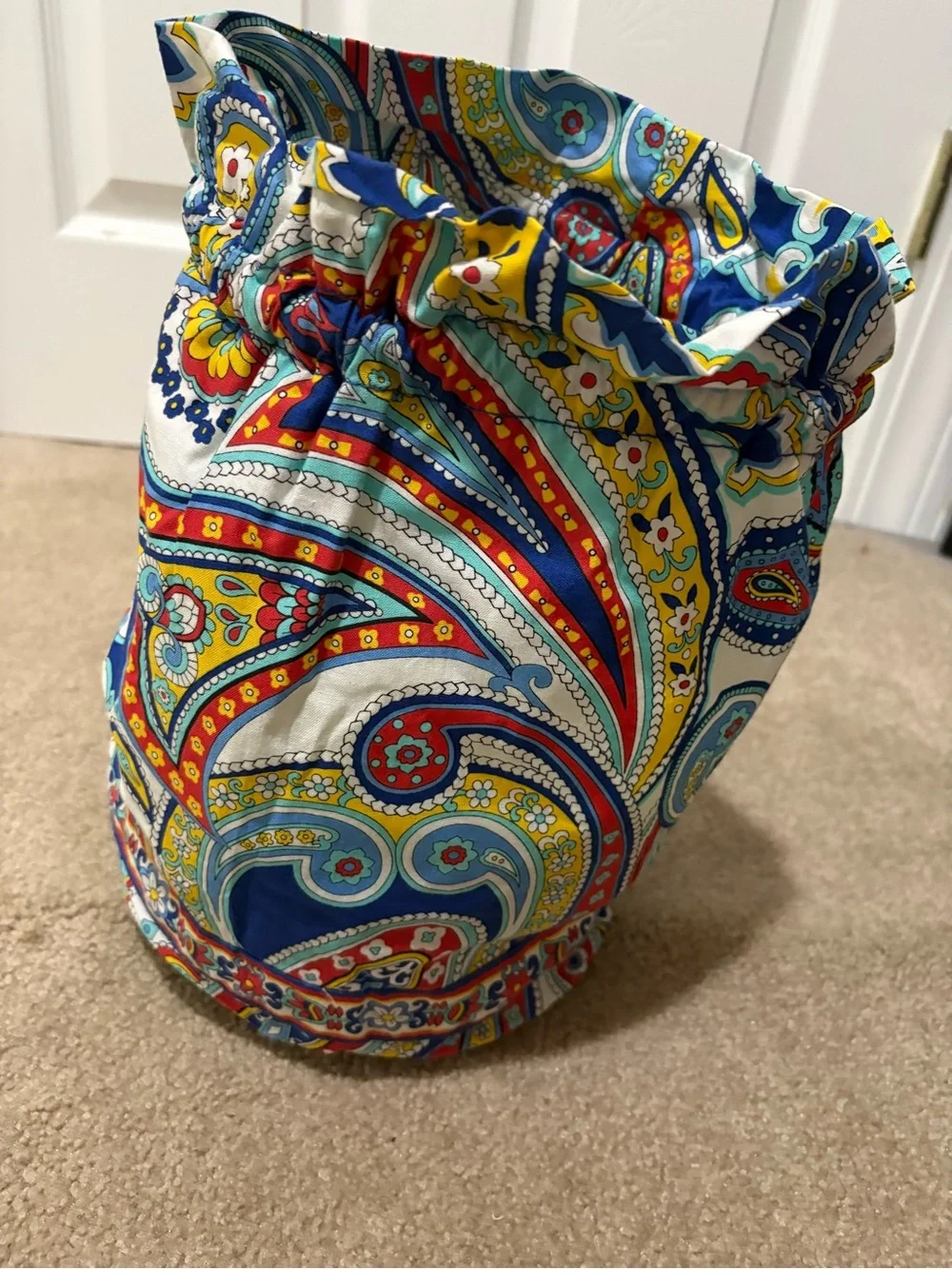 Vera Bradley Ditty  Multicolor Paisley Drawstring Cosmetic Bag